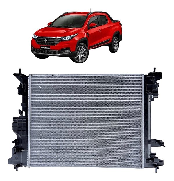 Radiador Agua Nova Strada 1.3 Flex 8v Cs Cd 2020 2021 C/ar