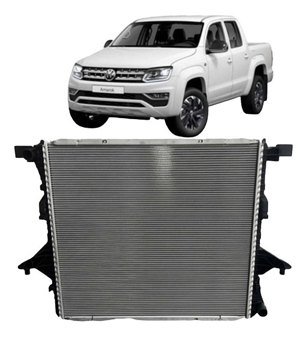 Radiador Vw Volkswagen Amarok 2.0 Com Ar 2011 A 2019 Valeo