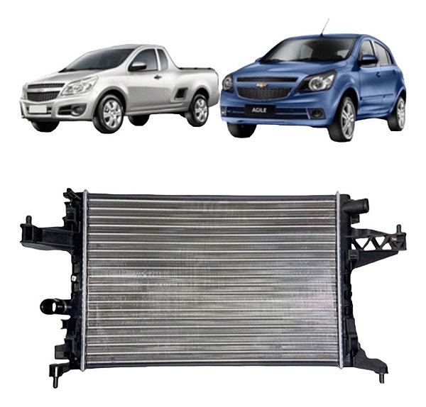 Radiador Montana / Agile 1.4 2009 À 2019 C/ Sem Ar