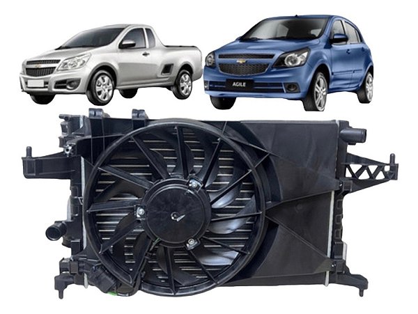Kit Radiador Montana Agile 1.4 2009 2019 C/ar Original Gm