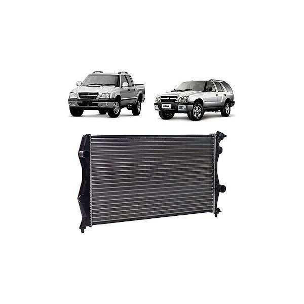 Radiador S10 Blazer Gasolina Flex Com Ar 1995-2010