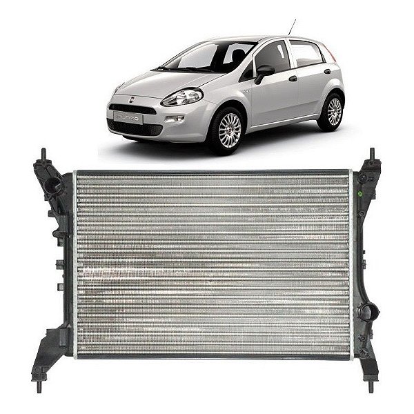 Radiador Punto 1.4 8v Com Ar 2008 À 2017 Denso