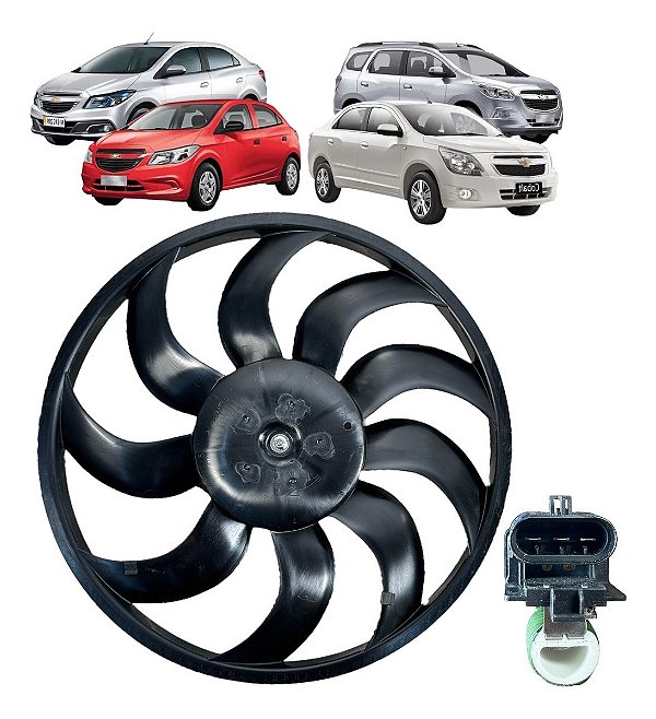 Eletroventilador Ventoinha Cobalt Onix Prisma Spin - Com Ar