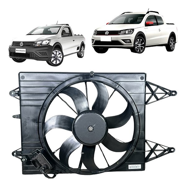 Ventoinha + Defletor Saveiro Cross G7 Original Vw