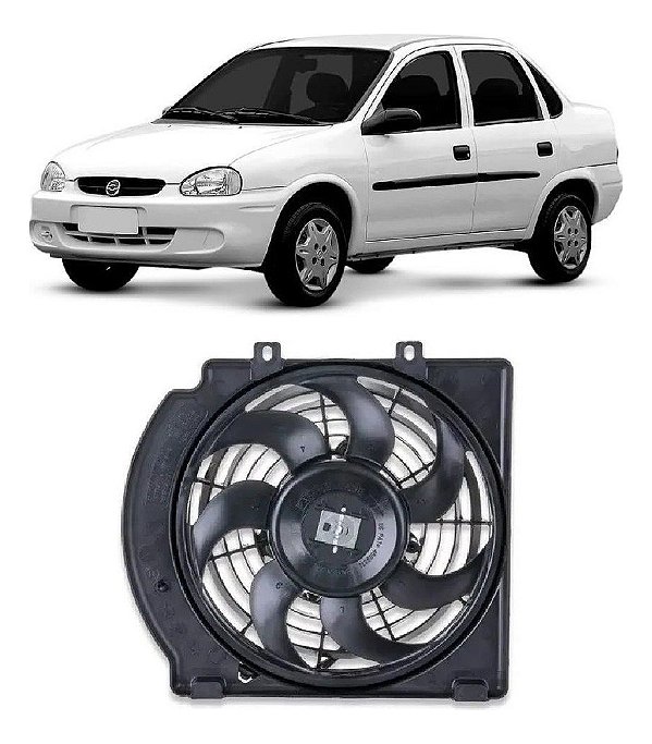Ventoinha Com Defletor Corsa 1996 97 98 99 A 2005 Procooler