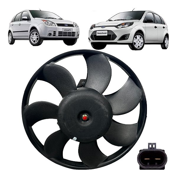 Ventoinha E Motor Ford Fiesta 02 03 08 09 S/ar Condicionado