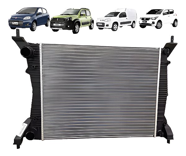 Radiador Uno Vivace Original Valeo 2013 2014 2015 2016 2017