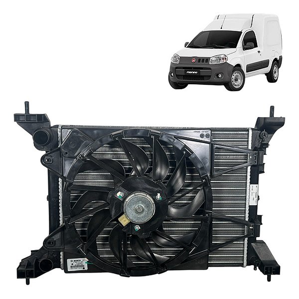 Radiador E Ventoinha Fiorino 2014 À 2020 Sem Ar Denso