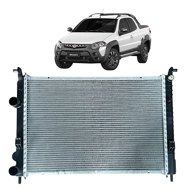 Radiador Fiat Strada Adventure1.8 16v Brasado Fiat 2002/2020