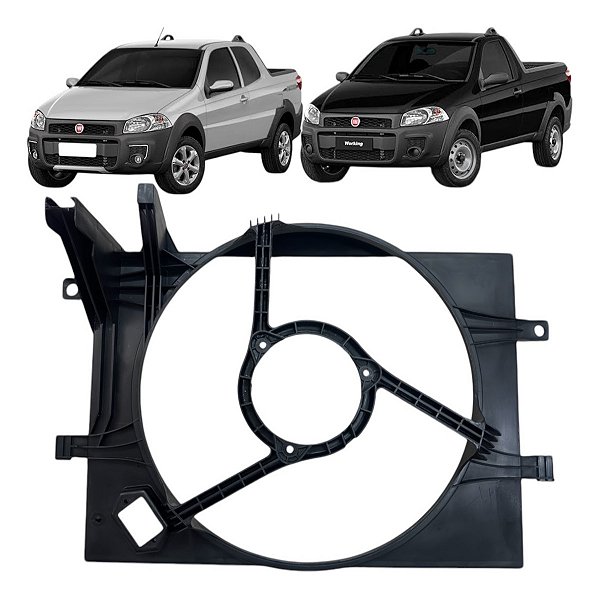 Defletor Ventoinha Strada Fire Com Ar 2017 2018 -2019 Fiat