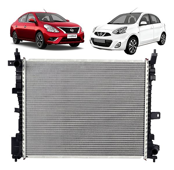 Radiador Nissan Versa, March 1.0 1.6 2015 2016 2017 2018