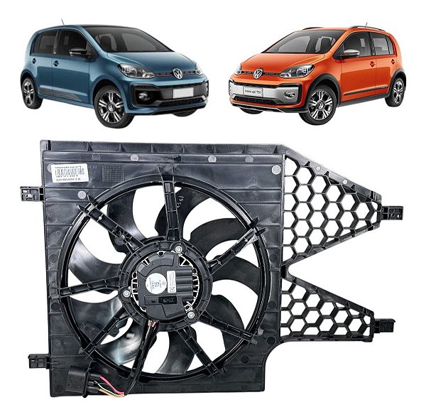 Ventoinha Com Defletor Radiador Vw Up Tsi 14/21 Original Vw