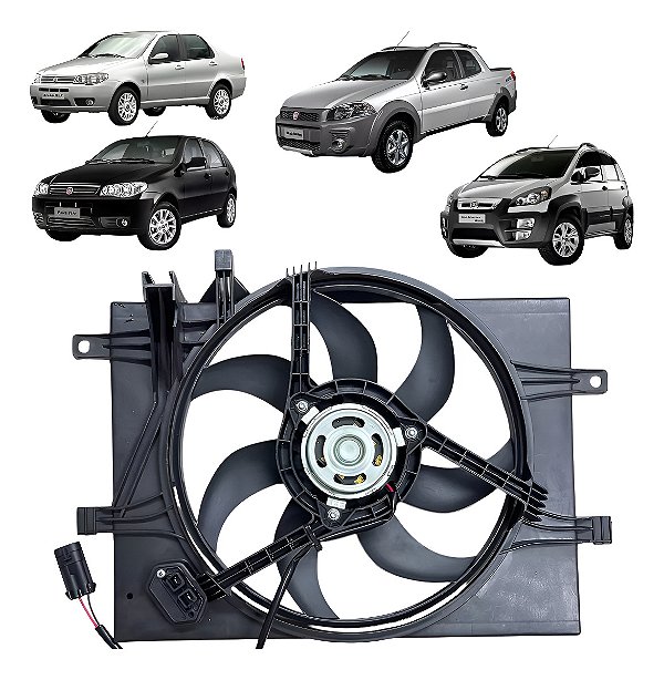 Ventoinha Eletroventilador Defletor Palio Siena Strada Gmv