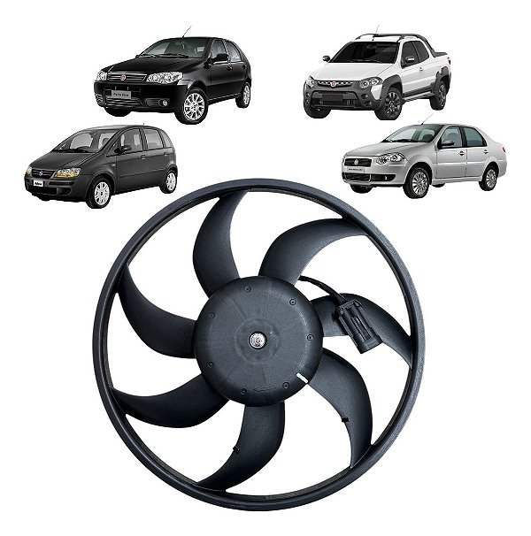 Motor E Ventoinha Radiador Strada 2001 / 2018  C/ar S/ Behr