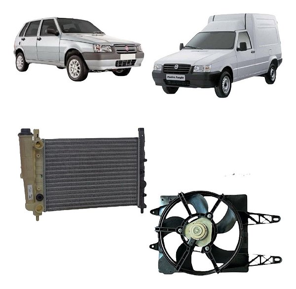 Kit Radiador Uno Fire Sem Ar (modelo Valeo)