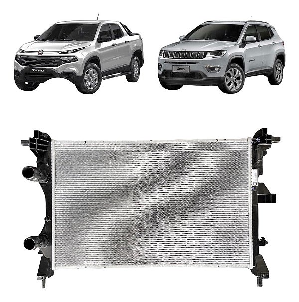 Radiador Fiat Toro Jeep Compass- 2.0 2.4 Manual E Automático
