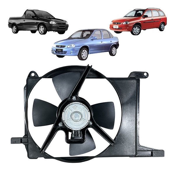 Ventoinha Radiador Corsa Classic Pickup 1996 / 2010 Com Ar