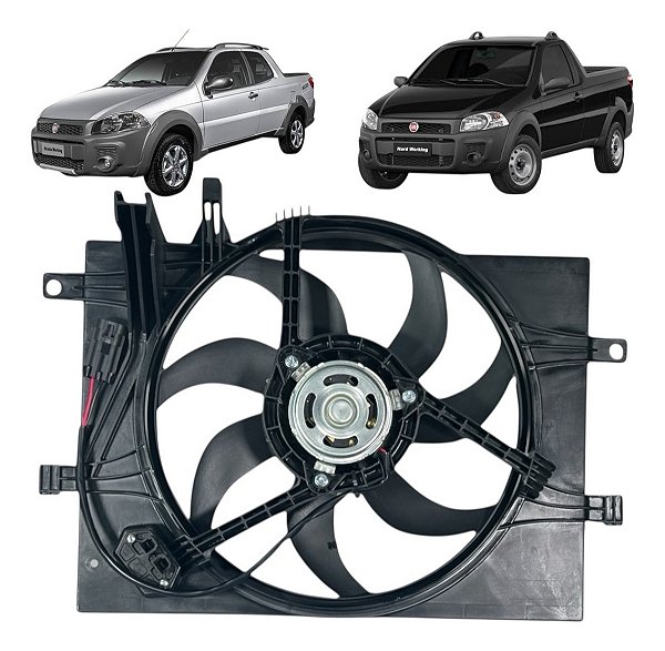 Ventoinha Fiat Strada Fire 2010 /2018  Mod Behr Com Ar Gate