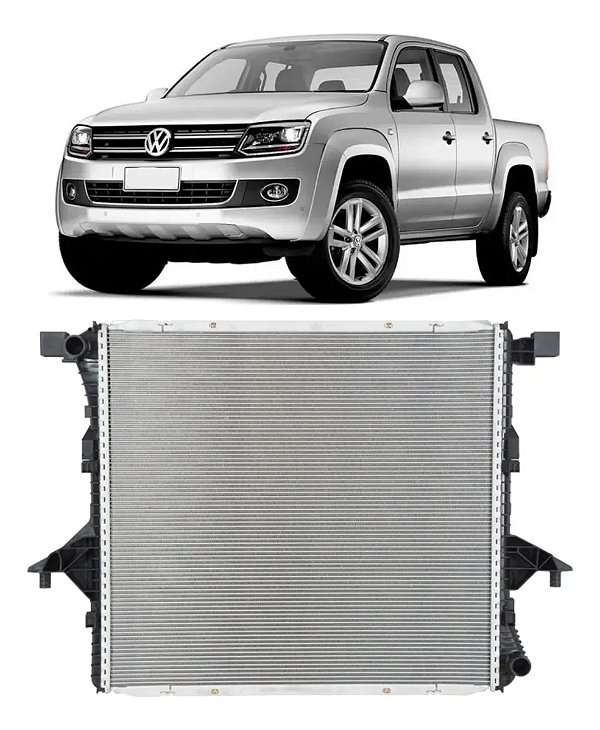 Radiador Vw Volkswagen Amarok 2.0 Com Ar 2011 A 2019 Valeo
