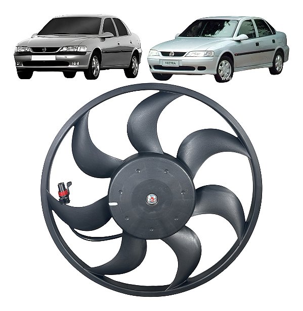 Ventoinha Do Radiador Vectra 1997 A 2005 Com Ar 2 Fios