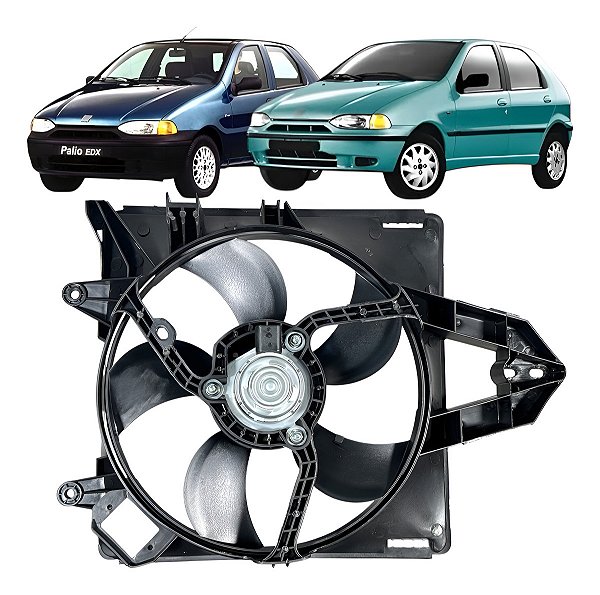 Ventoinha Radiador Palio 1.0 1995-1999 Completa Sem Ar