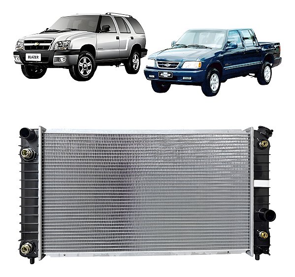 Radiador Gm S10  Blazer V6 4.3 94/ 2006 Automática Brasado