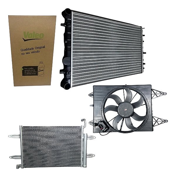 Kit Radiador Gol Voyage G5 G6 G7 G8 Saveiro Fox Polo C/ar
