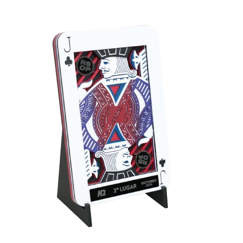 Troféu Personalizado Design de Poker