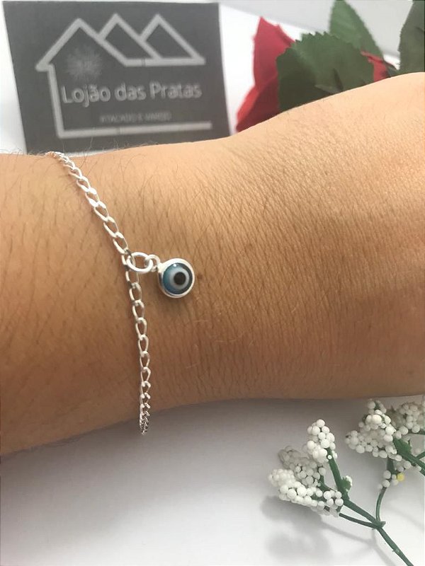 *Pulseira Olho Grego em Prata 925*