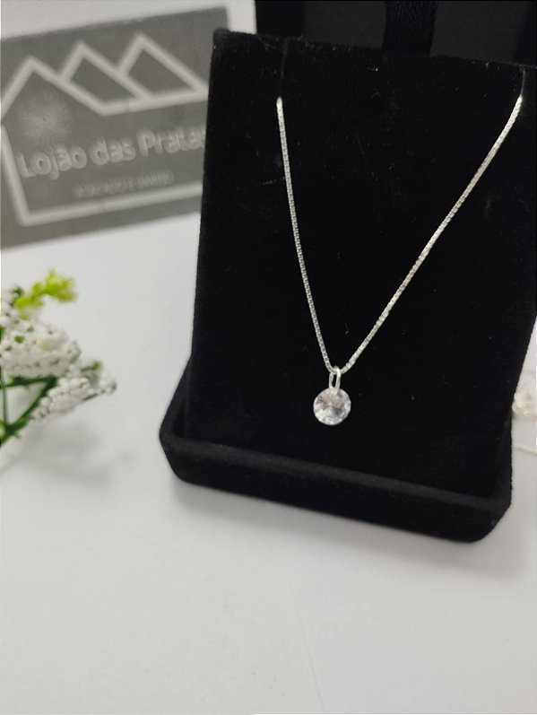 *Corrente Veneziana com Ponto de Luz 40cm ou 45cm em prata 925*