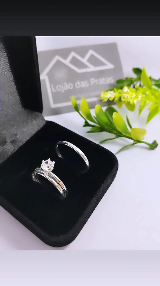 *Aliança Tradicional 0,2mm lisa em prata 925*