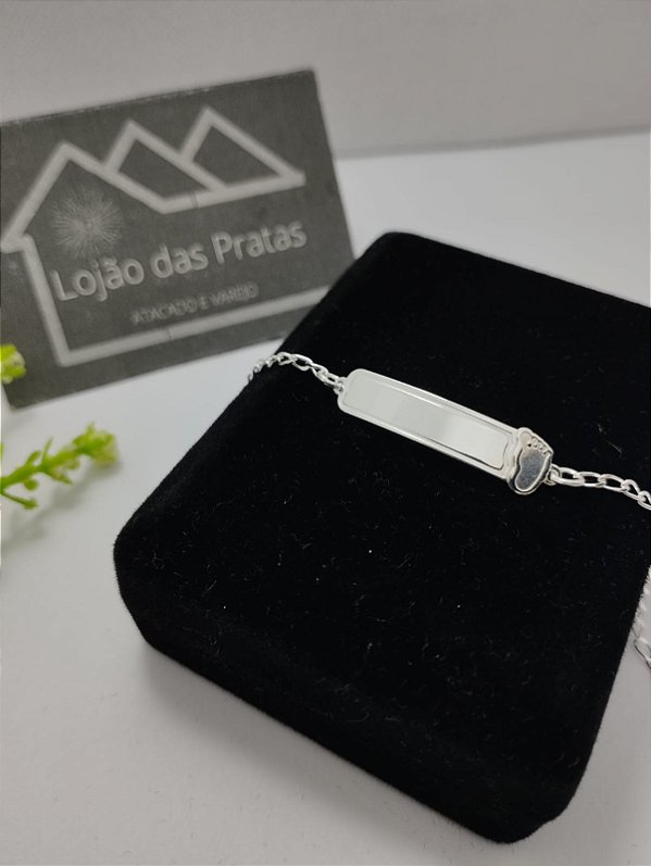 *Pulseira infantil 15cm em prata 925*