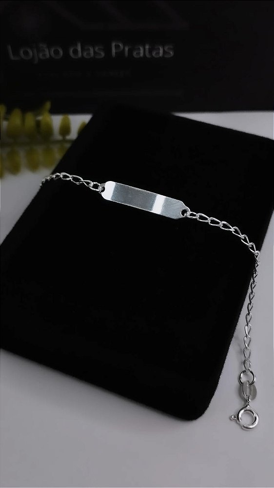 *Pulseira infantil 15cm em prata 925*