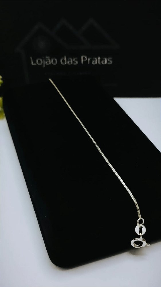*Pulseira Veneziana 19cm em prata 925*