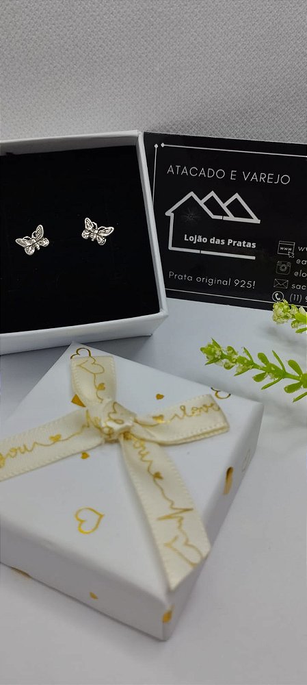 *Brinco Borboleta em prata 925*
