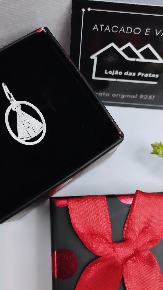 *Pingente Nossa Senhora Aparecida em prata 925*