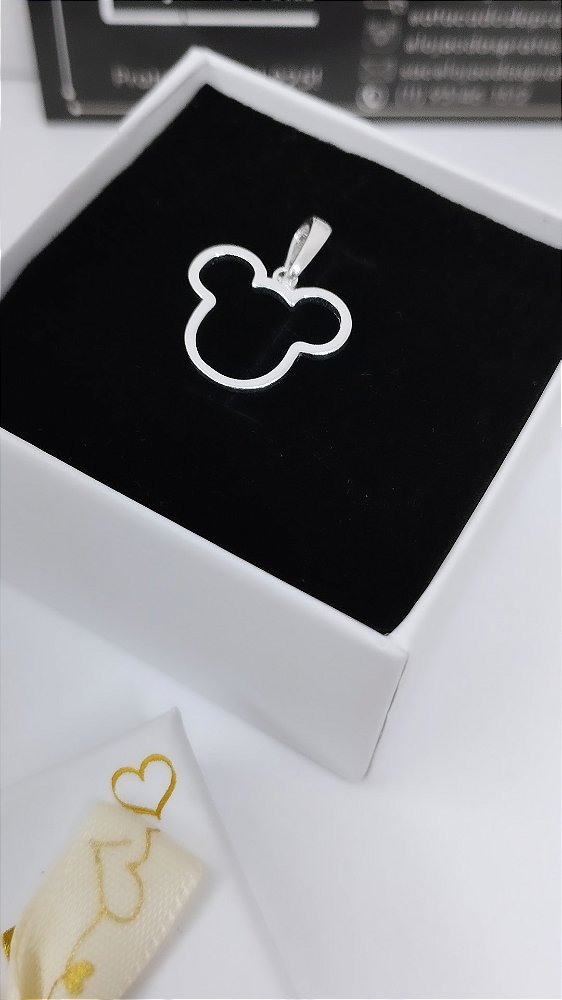 *Pingente Mickey Vazado em prata 925*