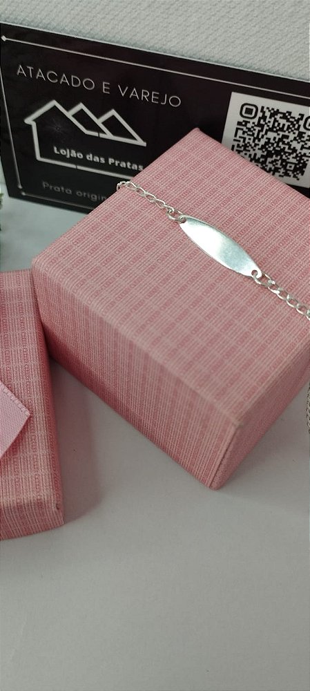 *Pulseira infantil 14cm em prata 925*