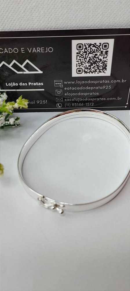 *Bracelete fio quadrado 0,6mm em prata 925*