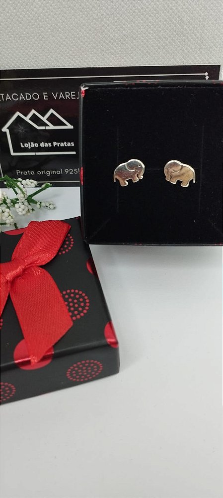 *Brinco Elefante em prata 925*