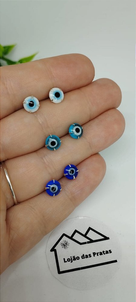 *Trio Brinco Olho Grego em Prata 925*