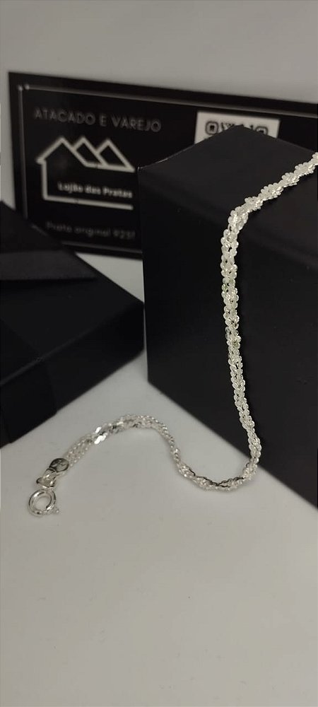 *Pulseira Transanda Serpentina em prata 925*