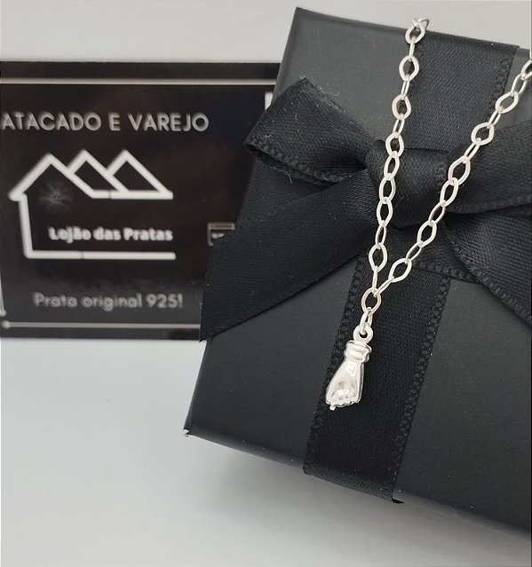 Pulseira com Fíga em prata 925 - Adulto e Infantil *Atacado e Varejo*