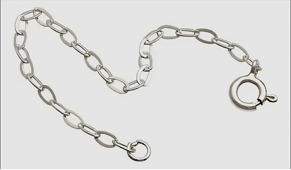 Extensor de pulseira em prata 925