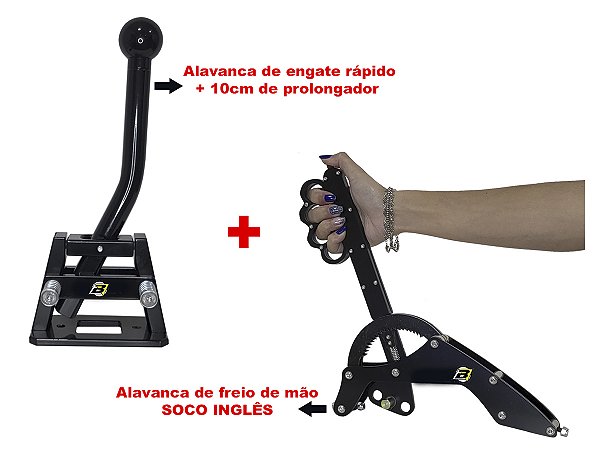 Alavanca de engate rapido + Alavanca de freio de mão SOCO INGLES