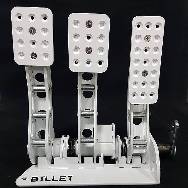 Conjunto de pedaleira tripla  - Branca