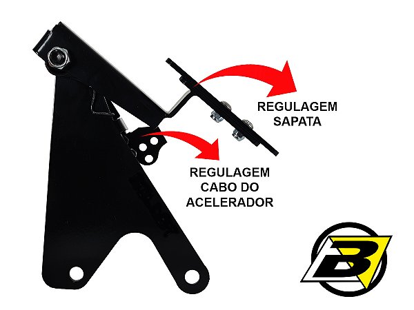 Pedal acelerador suspenso PRETO