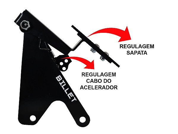 Pedal acelerador suspenso PRETO