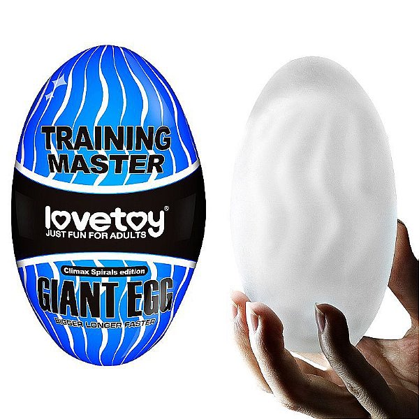Ovo Masturbador Masculino Training Master Giant Egg Climax Spirals Lovetoy