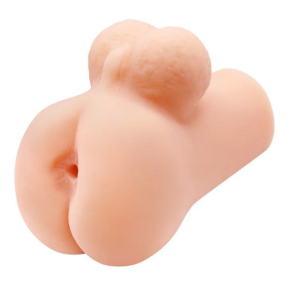 Masturbador Masculino Ânus Com Escroto Em Cyberskin Com Vibração